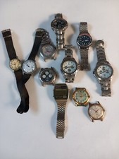 lot de montres homme vintage casio quartz chronograph hong kong swiss military
