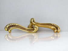 ▨ 7X7mm Ancienne Paire de Poignée de Porte en Bronze, Style Louis XV, Vintage