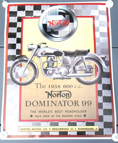Norton dominator poster - 99,