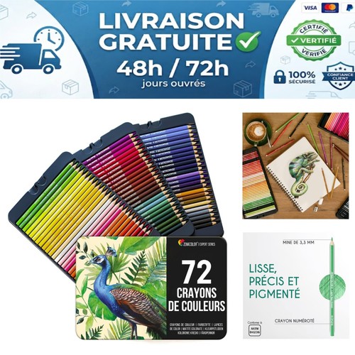 Crayons couleur - 72,