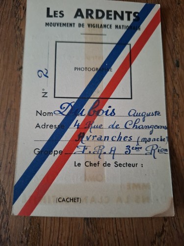 Rare carte identite ffi - rare,