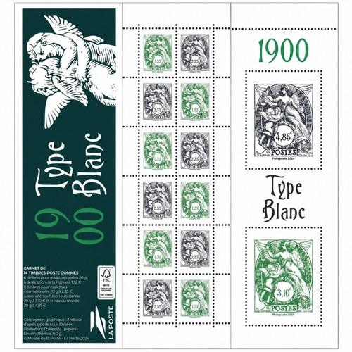 Carnet mixte timbres - carnet, 14