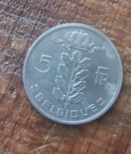 Pièce 5 Francs Belge 1975