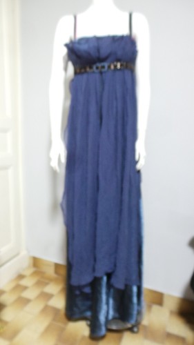 Superbe robe longue bleu