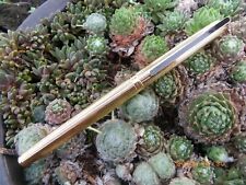 ANCIEN STYLO WATERMAN DG ACIER MILLERAIES PLAQUE OR G PLUME OR EXCELLENT ETAT 