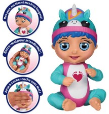 Tiny Toes Mini-poupon Licorne interactif 14 cm. Quelques phrases en Allemand.