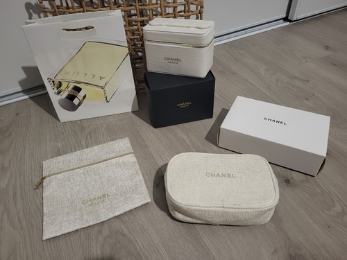Trousse chanel crème lurex - trousse,