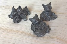 Figurines de collection en étain petits chats chatons