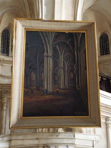 Tableau cathédrale intérieur