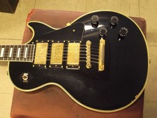 [Burny] RLC-65 Black Gold Hardware Made in Japan 1980s LP Custom Type E.Guitar