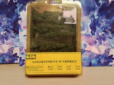 MKD HO. REF 672. MAQUETTE DIORAMA ASSORTIMENT D’ARBRES. BOITE DE 8