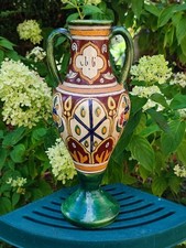 ANCIEN VASE AMPHORE TERRE CUITE VERNISSÉE NABEUL TUNISIE 31 CM