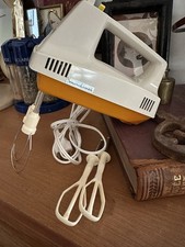 MOULINEX mixeur batteur  électrique vintage  MINOR  2  blanc orange COMPLET