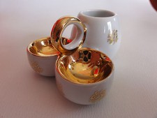 RAVISSANT "SET" PORCELAINE DE LIMOGES "J. M." /  VILLE DE CAEN 