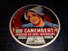 Etiquette NEUVE fromage camembert " LA PETITE NANTAISE " Jorge MORIN CHANTREAU