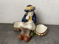 Ancienne Salière Poivrière Faïence Henriot Quimper Breton Deco 