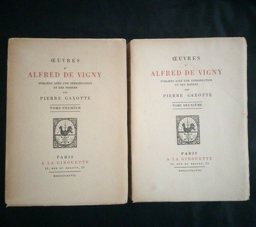 Oeuvres alfred vigny - de,