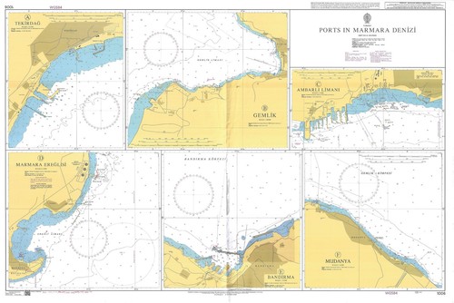 Carte nautique des ports - nautique, de