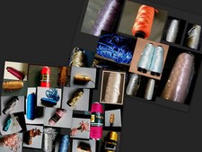 Fil Ruban, Viscose, Brillant, Fil à Effet , Autre ,Vintage