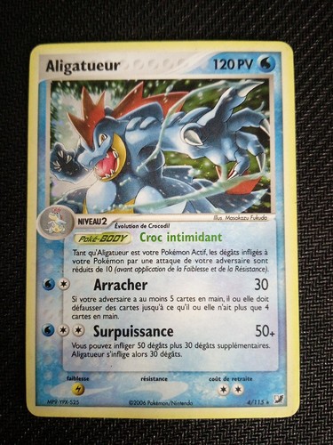 Carte pokémon aligatueur - carte,