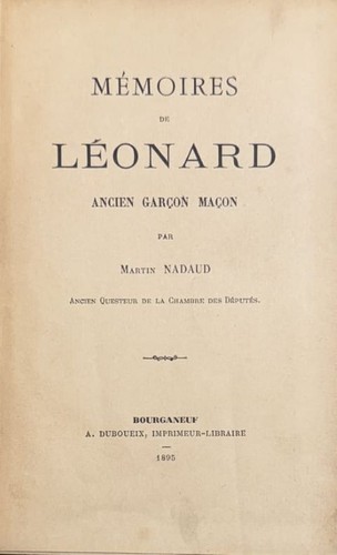 Nadaud mémoires de - nadaud,