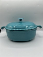 Cocotte Le Creuset 25 - Enzo Mari - Bleu Turquoise - RARE