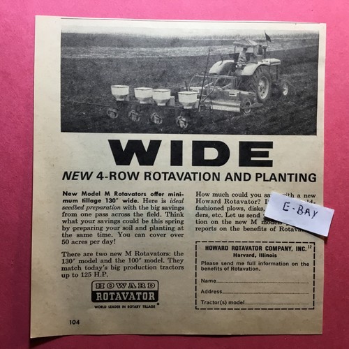 1965 howard rotavator - ad.,