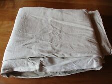 Protège ou housse de matelas en lin gris/beige  134 x 180 cm  