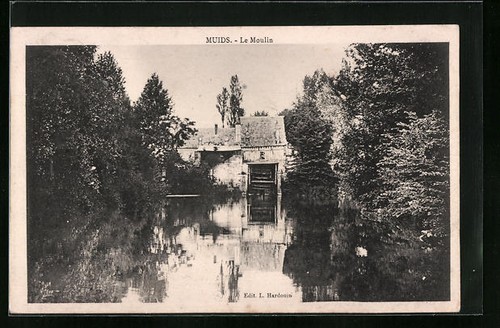 Cpa muids moulin - muids,, le