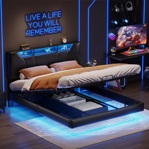 Lit flottant 160x200 avec - flottant,