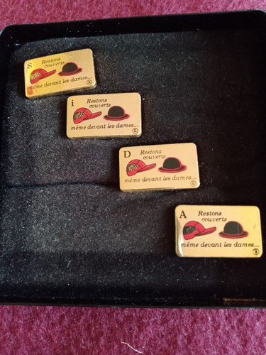 Coffret pin restons - pin's, "restons