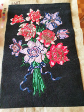 tapisserie canevas fleurs