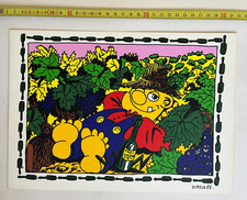 Hervé Di Rosa - "le bonheur" sérigraphie sur vélin d'arches 1986