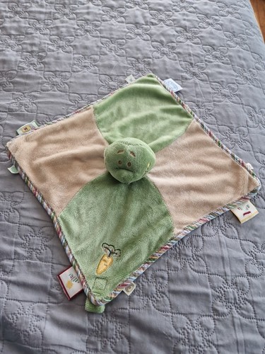 Doudou plat grenouille verte