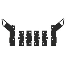 Renault - Clio Williams - Kit d'agrafes de spoiler - Finition brute