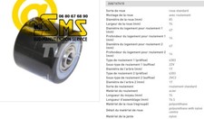 BT TOYOTA LHM230 GALET ROUE