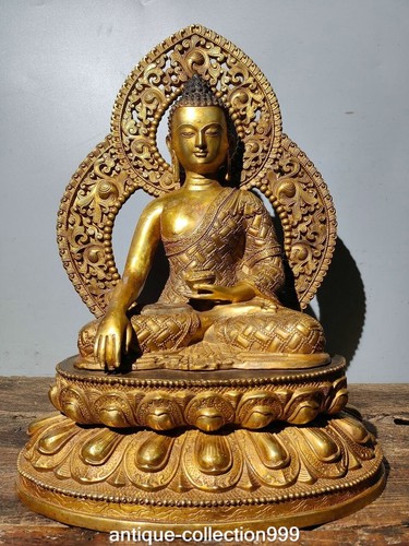 Old tibet bronze gilt - old,