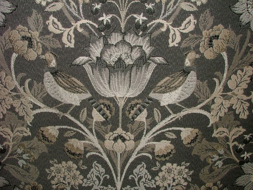 Tissu jacquard charcoal - jacquard,