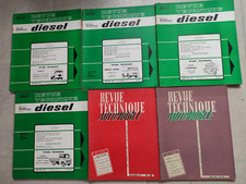 LOT DE 6 REVUE TECHNIQUE AUTOMOBILE-RTA-CAMION/CAMIONNETTE/TRACTEUR.MERCEDES....