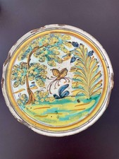 Assiette/plat céramique Talavera Espagne XVIIIe siècle - Tazza en majolique