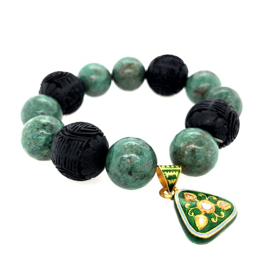 Bracelet breloque perles