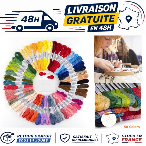 Fil broder couleurs 8m - 50,