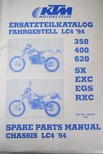 Manuel pièces détacher partie-cycle KTM  350-400-620  SX-EXC-EGS-RXC   LC4 1994