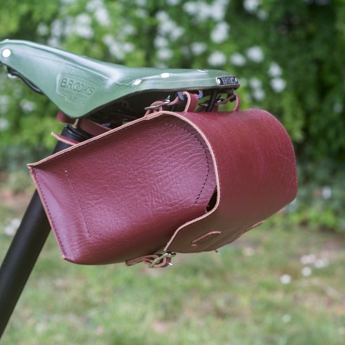 Sac selle vélo - sac, cuir