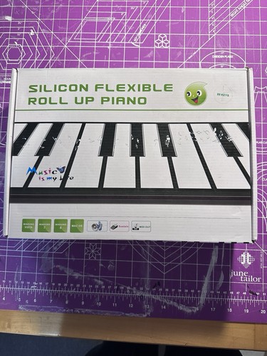 Silicon flexible roll piano - silicon, up