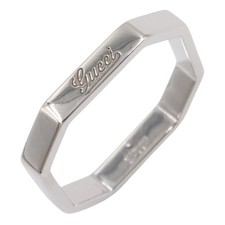 Bague octogonale GUCCI 18KWG