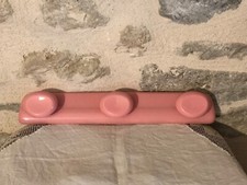 Porte-manteaux vintage, plastique, rose
