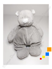 Peluche/Doudou Nouky Ours Blanc Gris Clair/Souris Poudre D'étoiles 25cm Noukies