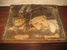 Tapis Tapisserie Tenture 51 x 62 cm Chat et chien