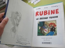EO DEDICACE DE LAZARE RUBINE 3 LE SECOND TEMOIN WALTHERY TTBE